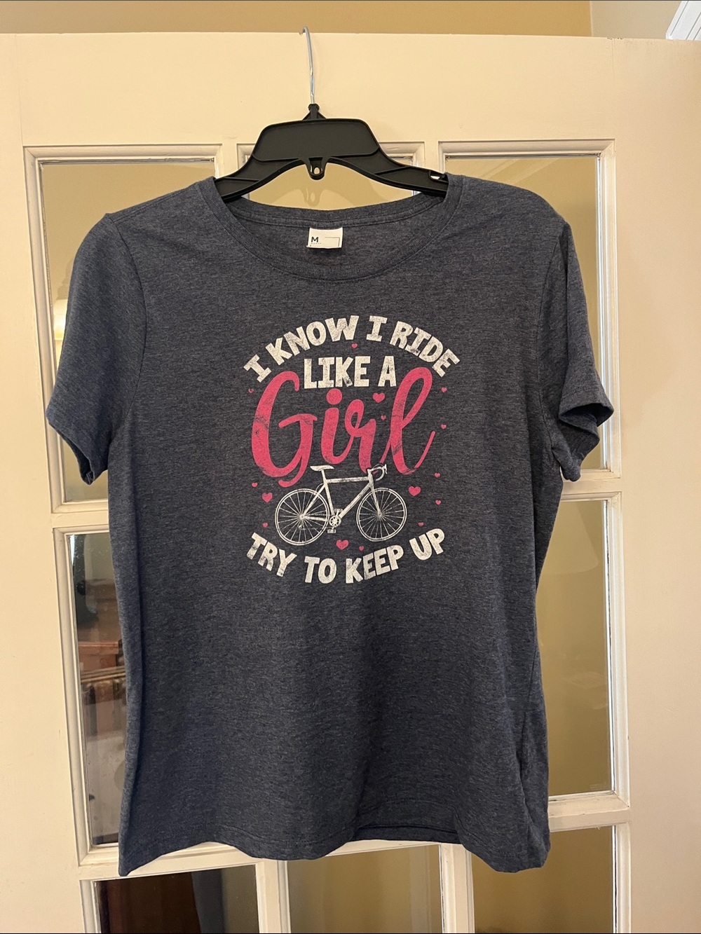 Women/Youth Navy Graphic Tee - I Ride Like a Girl